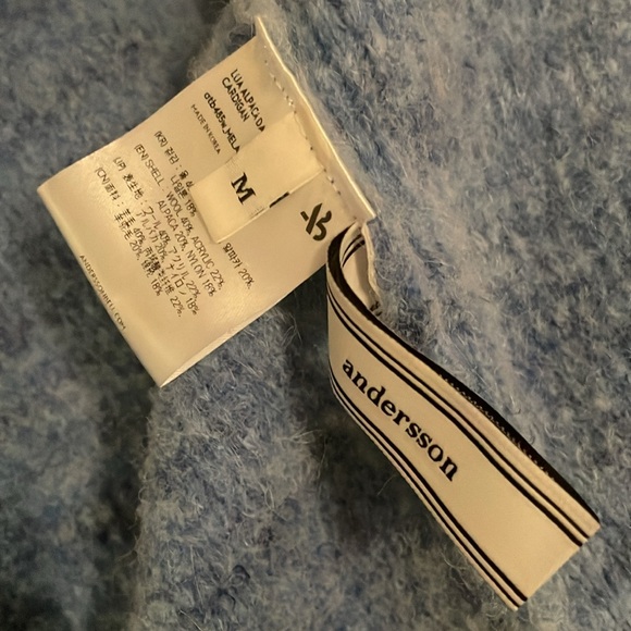 Andersson Bell - Alpaca Asymmetric Cardigan (Blue) - Picture 10 of 10